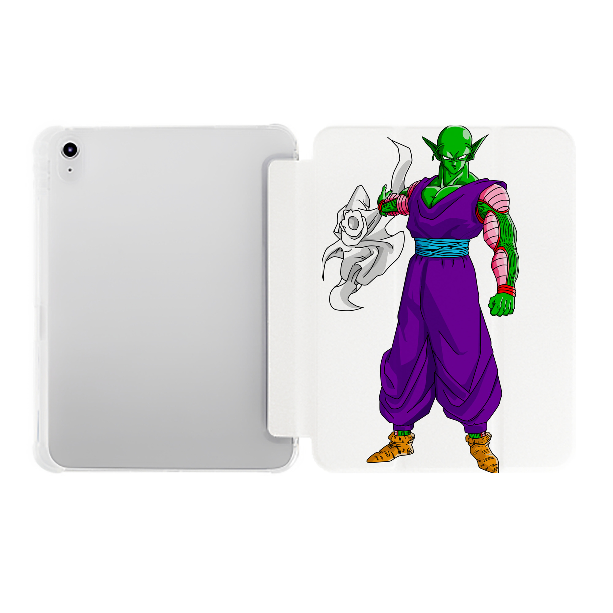（画像用） ドラゴンボール ピッコロ DRAGON BALL Piccolo IPad ケース ペン収納付き 三つ折りスタンド PUレザー×シリコン 対応機種9.5/10.5/10.9インチ